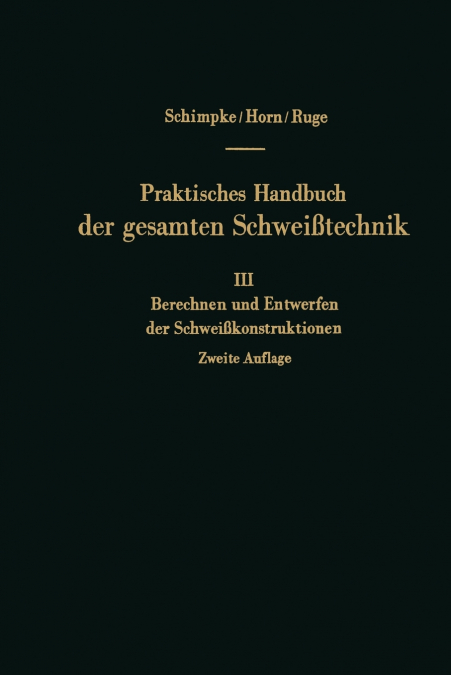 HANDBUCH DER SCHWEISSTECHNIK