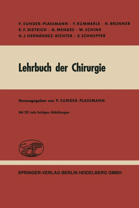 LEHRBUCH DER CHIRURGIE
