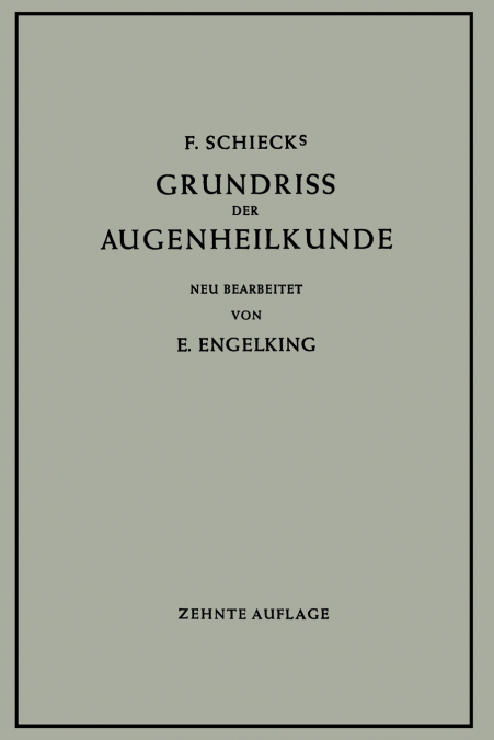GRUNDRISS DER AUGENHEILKUNDE FUR STUDIERENDE
