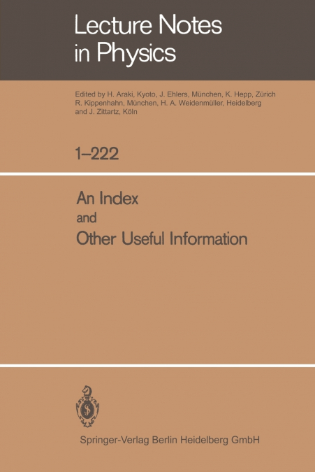 AN INDEX AND OTHER USEFUL INFORMATION