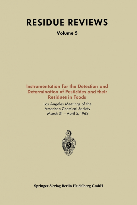 INSTRUMENTATION FOR THE DETECTION AND DETERMINATION OF PESTI