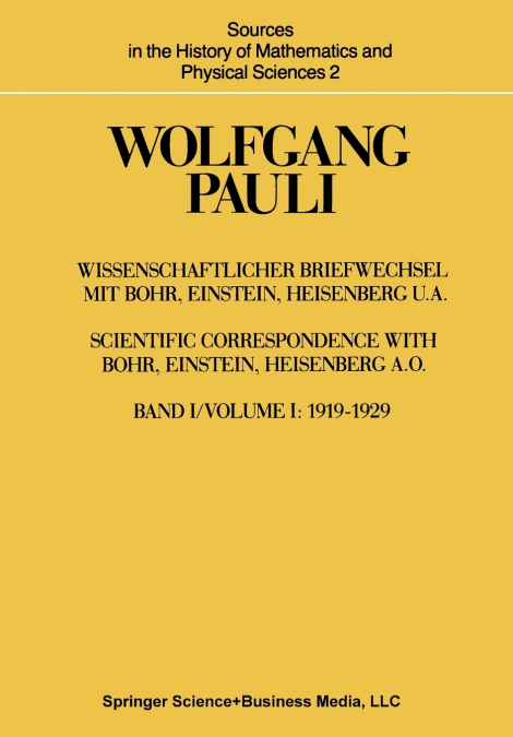 WISSENSCHAFTLICHER BRIEFWECHSEL MIT BOHR, EINSTEIN, HEISENBE