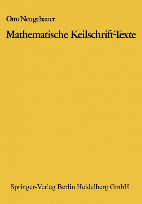 MATHEMATISCHE KEILSCHRIFT-TEXTE
