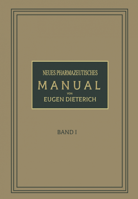 NEUES PHARMAZEUTISCHES MANUAL