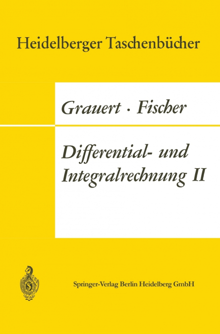 DIFFERENTIAL- UND INTEGRALRECHNUNG II