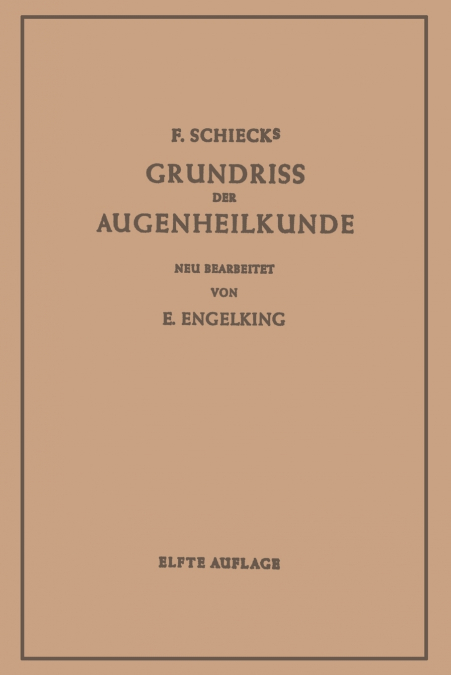 GRUNDRISS DER AUGENHEILKUNDE