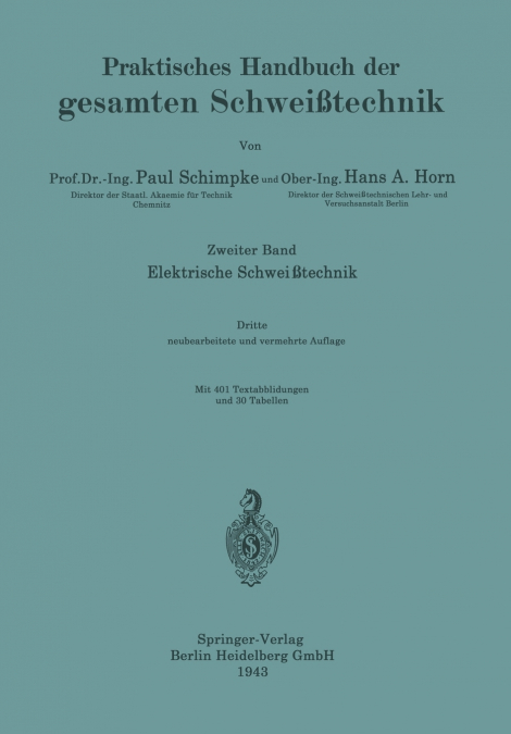 ELEKTRISCHE SCHWEISSTECHNIK