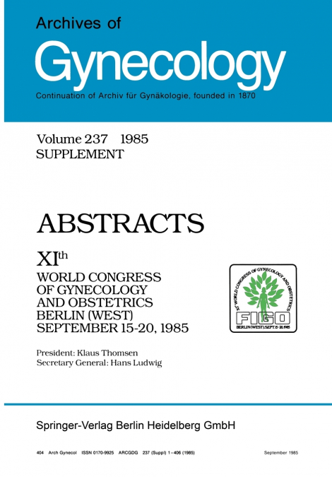 ARCHIVES OF GYNECOLOGY