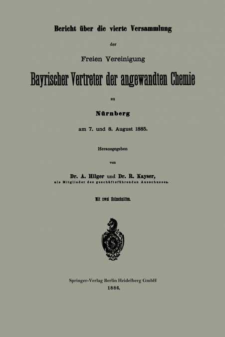 BERICHT UBER DIE VIERTE VERSAMMLUNG DER FREIEN VEREINIGUNG B