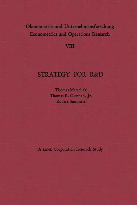 STRATEGY FOR R&D
