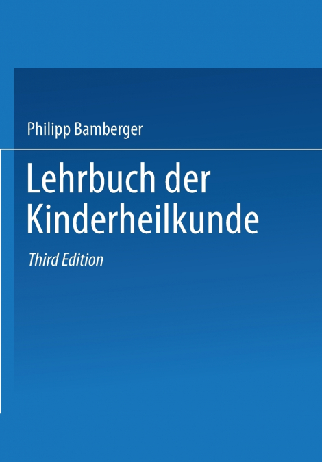 LEHRBUCH DER KINDERHEILKUNDE