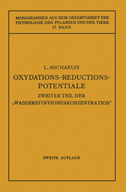 OXYDATIONS-REDUCTIONS-POTENTIALE