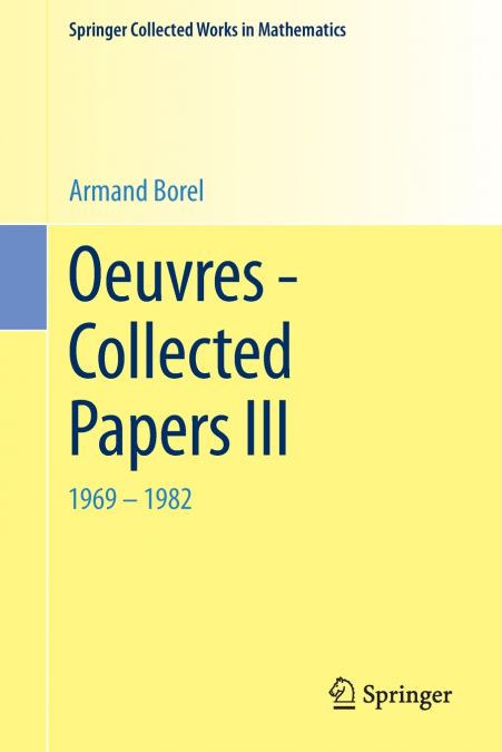 OEUVRES - COLLECTED PAPERS III