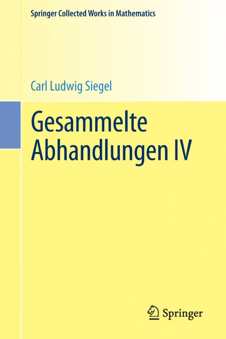 GESAMMELTE ABHANDLUNGEN IV