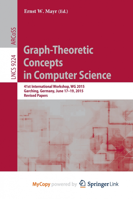 GRAPH-THEORETIC CONCEPTS IN COMPUTER SCIENCE