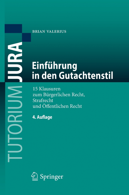 EINFUHRUNG IN DEN GUTACHTENSTIL