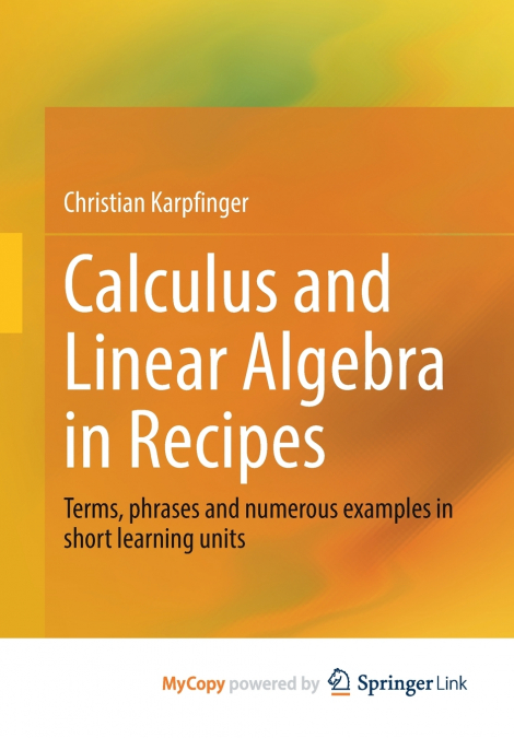 HOHERE MATHEMATIK IN REZEPTEN