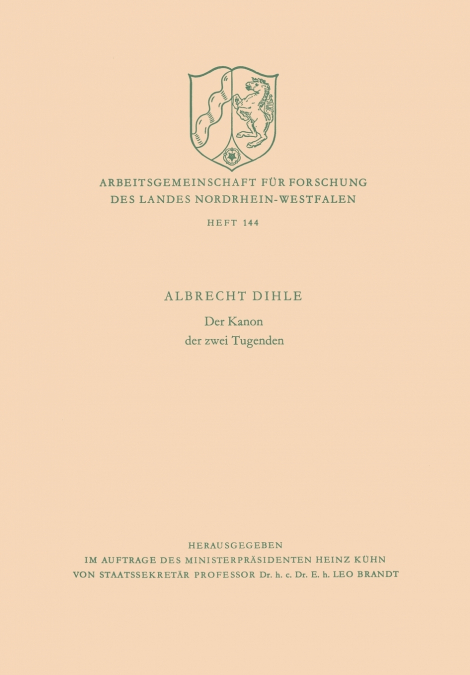 DER KANON DER ZWEI TUGENDEN