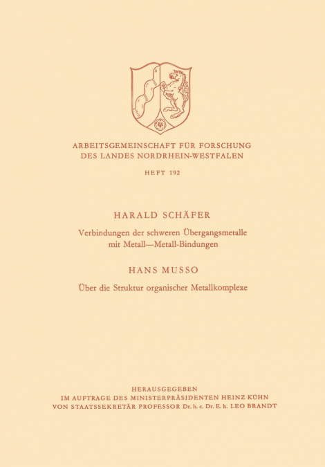 VERBINDUNGEN DER SCHWEREN ?BERGANGSMETALLE MIT METALL-METALL