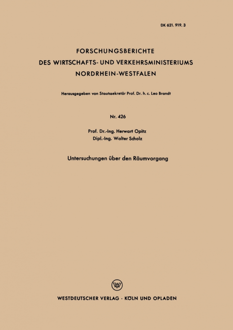 FUNKENEROSIVE BEARBEITUNG