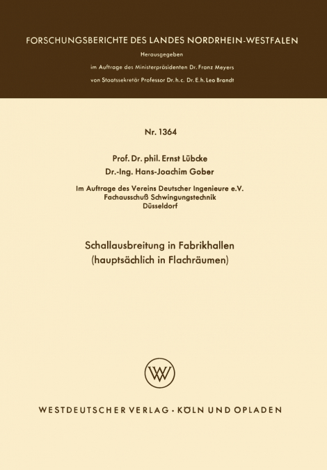 SCHALLAUSBREITUNG IN FABRIKHALLEN (HAUPTSACHLICH IN FLACHRAU