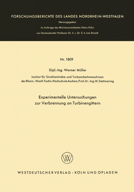 EXPERIMENTELLE UNTERSUCHUNGEN ZUR VERBRENNUNG AN TURBINENGIT