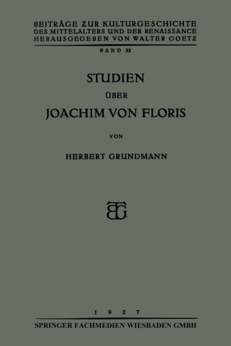 STUDIEN UBER JOACHIM VON FLORIS