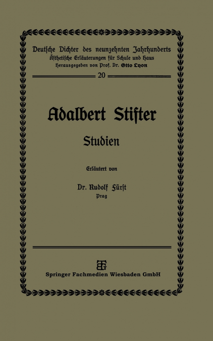 ADALBERT STIFTER