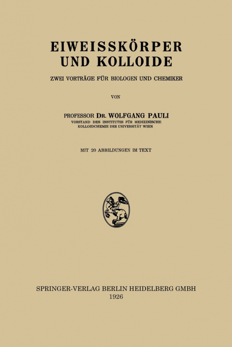 EIWEISSKORPER UND KOLLOIDE
