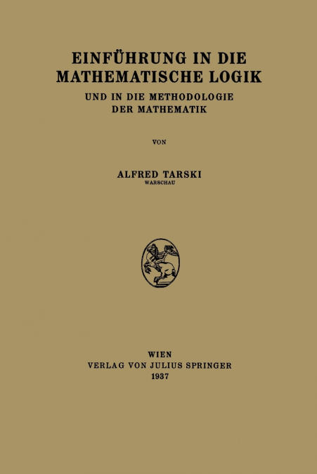 EINFUHRUNG IN DIE MATHEMATISCHE LOGIK