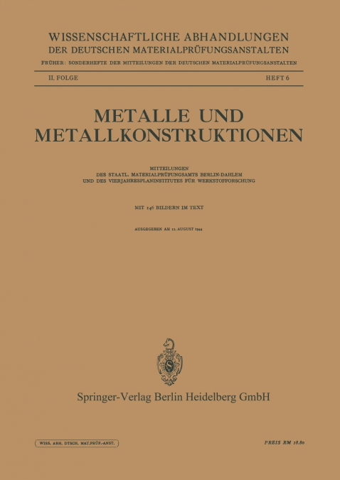 METALLE UND METALLKONSTRUKTIONEN