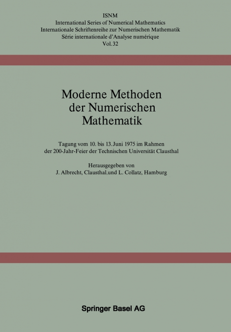 MODERNE METHODEN DER NUMERISCHEN MATHEMATIK