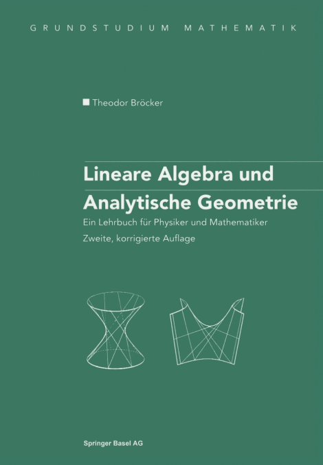 LINEARE ALGEBRA UND ANALYTISCHE GEOMETRIE