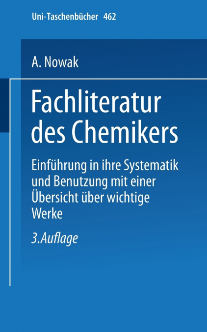 FACHLITERATUR DES CHEMIKERS