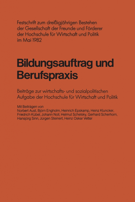 BILDUNGSAUFTRAG UND BERUFSPRAXIS