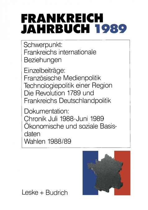 FRANKREICH-JAHRBUCH 1989