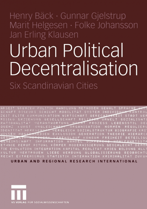 URBAN POLITICAL DECENTRALISATION
