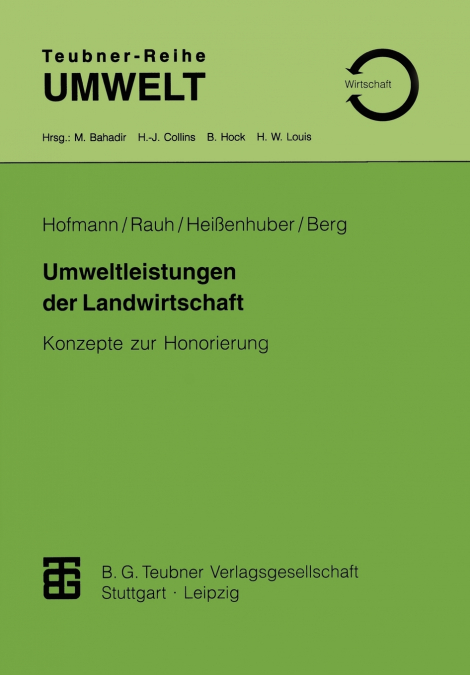 UMWELTLEISTUNGEN DER LANDWIRTSCHAFT