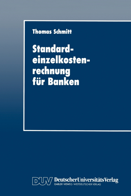 STANDARDEINZELKOSTENRECHNUNG FUR BANKEN