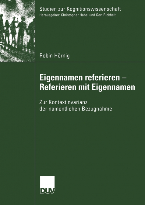 EIGENNAMEN REFERIEREN - REFERIEREN MIT EIGENNAMEN