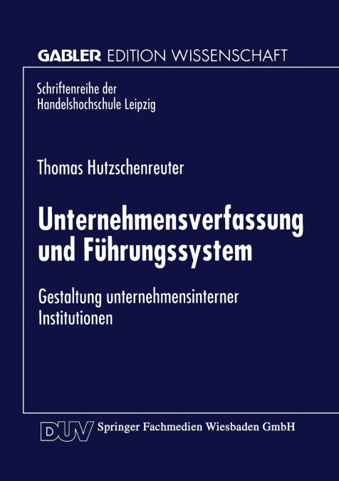 UNTERNEHMENSVERFASSUNG UND FUHRUNGSSYSTEM