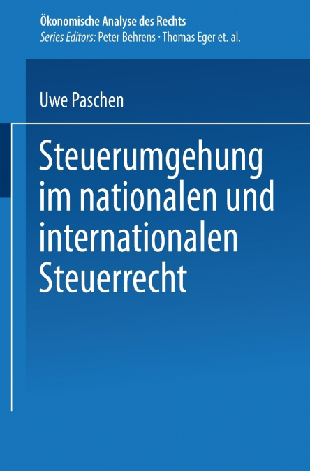 STEUERUMGEHUNG IM NATIONALEN UND INTERNATIONALEN STEUERRECHT