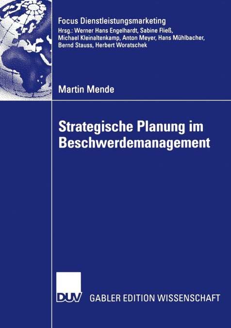 STRATEGISCHE PLANUNG IM BESCHWERDEMANAGEMENT