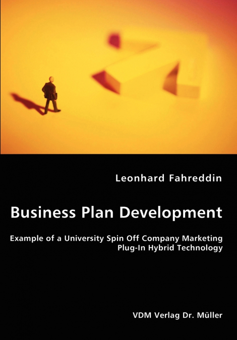 BUSINESS PLAN DEVELOPMENT- EXAMPLE OF A UNIVERSITY SPIN OFF