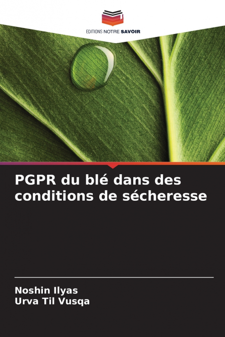 PGPR DU BLE DANS DES CONDITIONS DE SECHERESSE