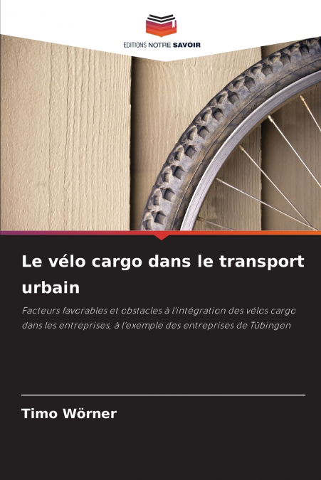 LE VELO CARGO DANS LE TRANSPORT URBAIN