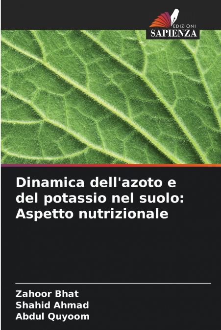 DINAMICA DELL?AZOTO E DEL POTASSIO NEL SUOLO