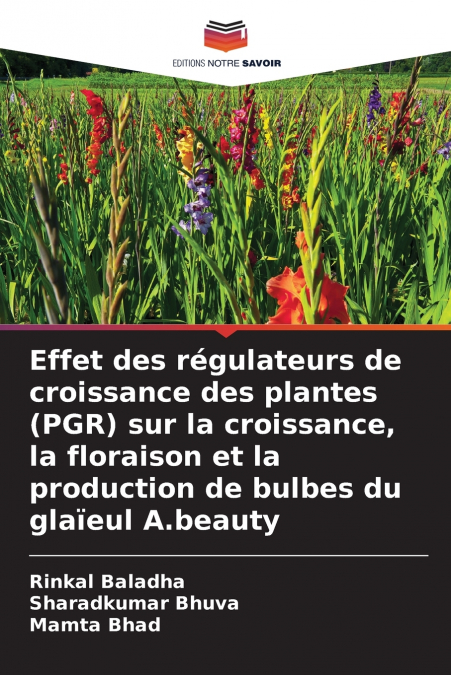 EFFET DES REGULATEURS DE CROISSANCE DES PLANTES (PGR) SUR LA