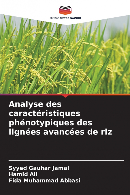 ANALYSE DES CARACTERISTIQUES PHENOTYPIQUES DES LIGNEES AVANC