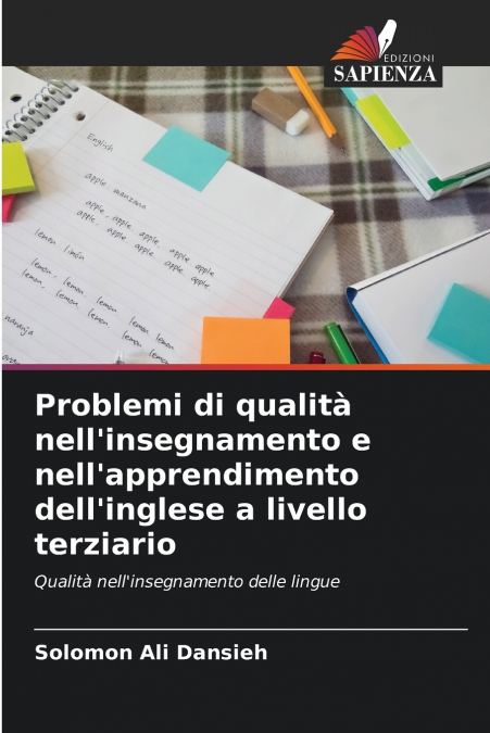 PROBLEMI DI QUALITA NELL?INSEGNAMENTO E NELL?APPRENDIMENTO D
